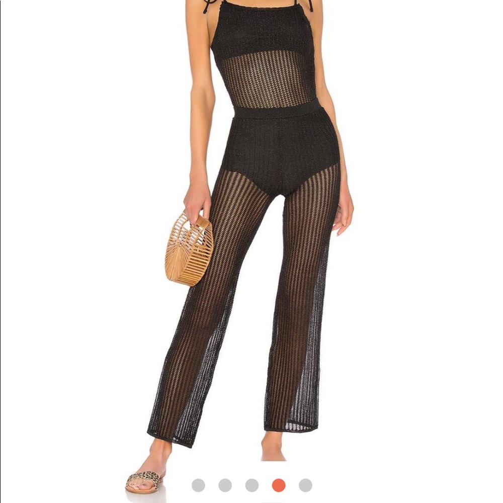 REVOLVE LPA Black Crochet Pants - Picture 4 of 4